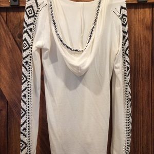 White sparkly long Sweater